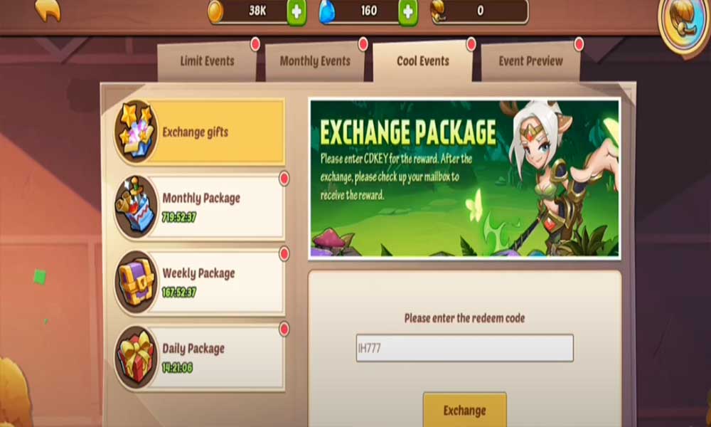 Complete Idle Heroes CDKEY Redemption Codes (100% Working)