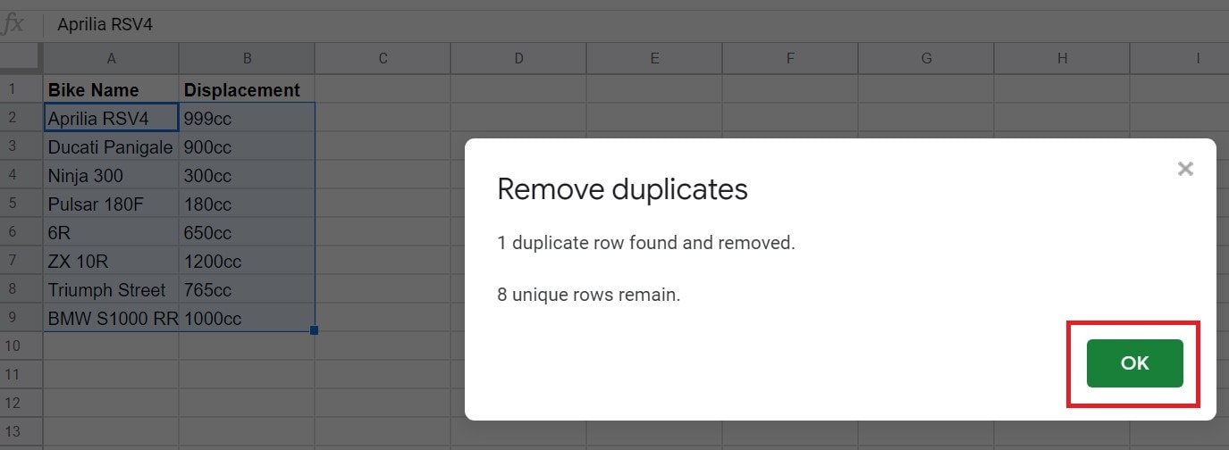 Google Sheets: How to Highlight and Remove Duplicates