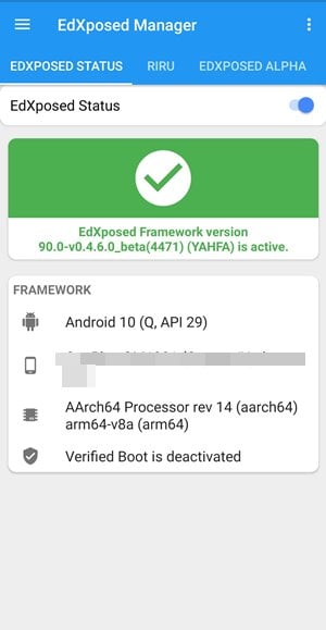 edxposed is active miui 12