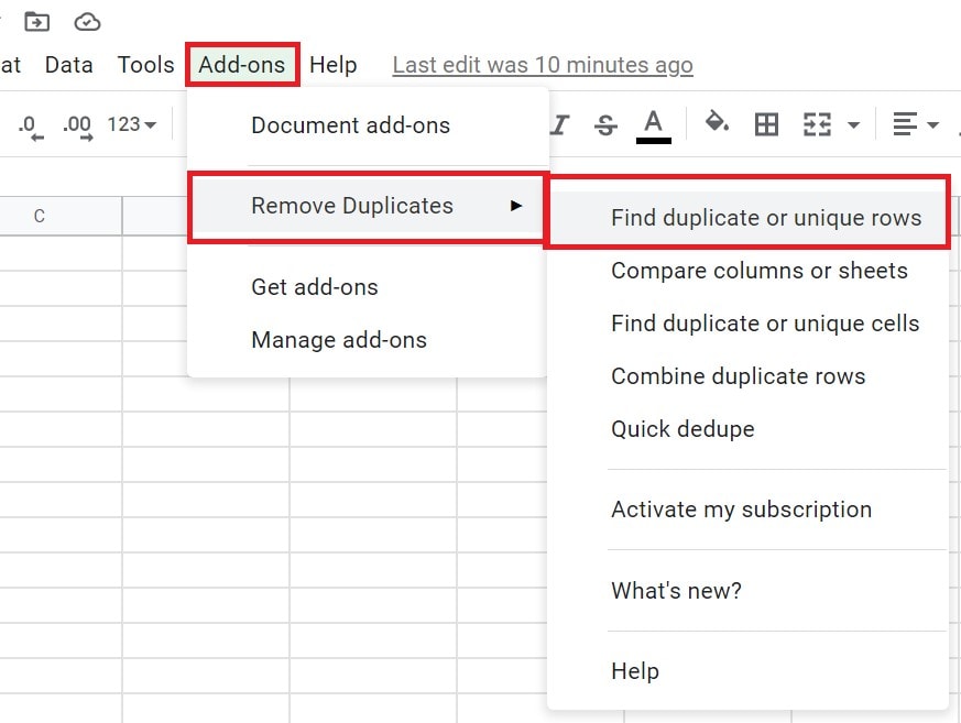 Google Sheets How to Highlight and Remove Duplicates