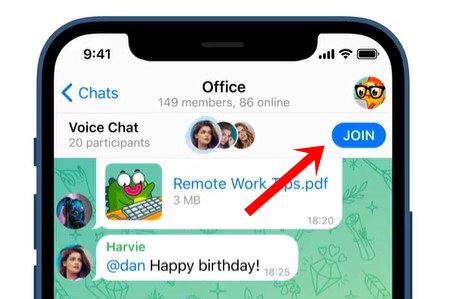 How to voice chat in telegram