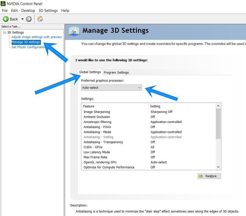 best settings for nvidia control panel