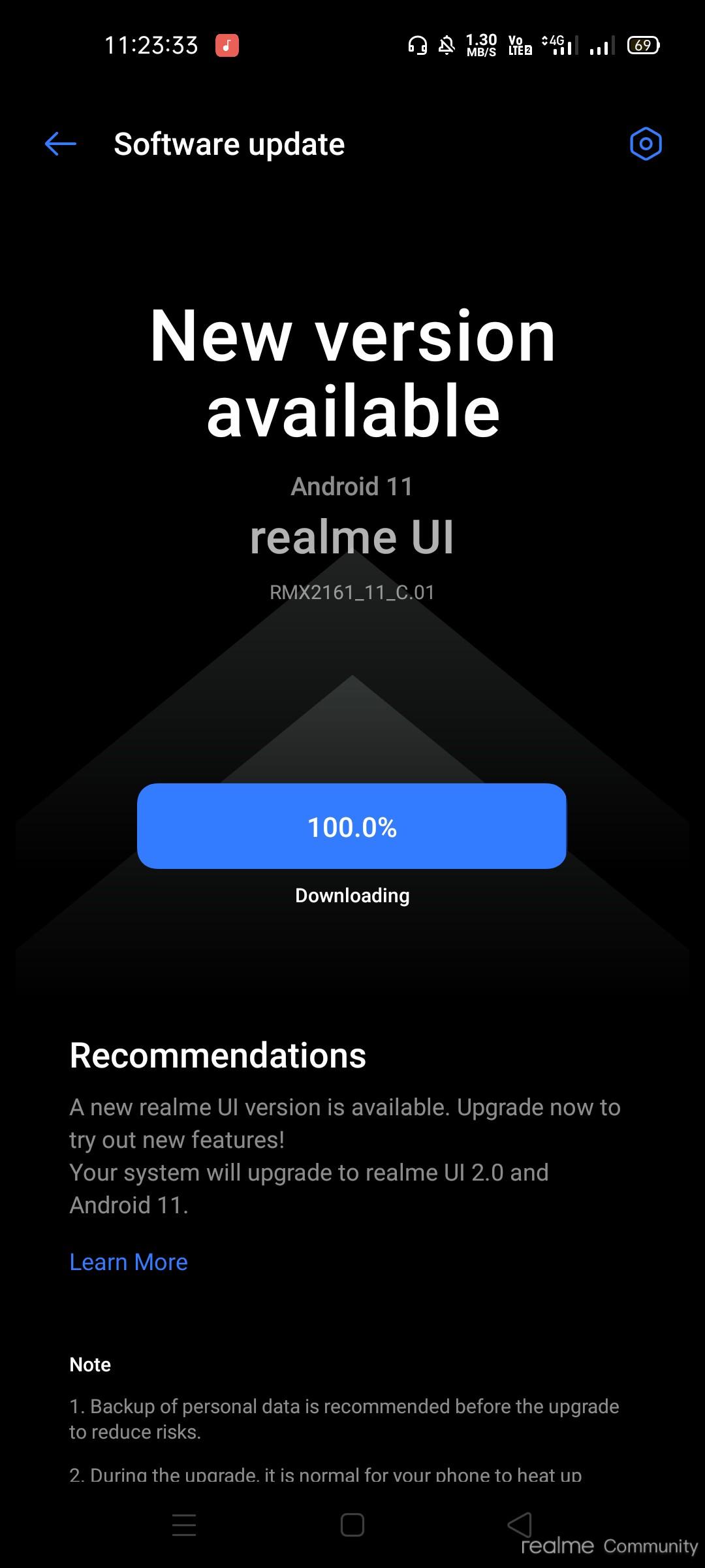 realme narzo 20 pro android 11 beta