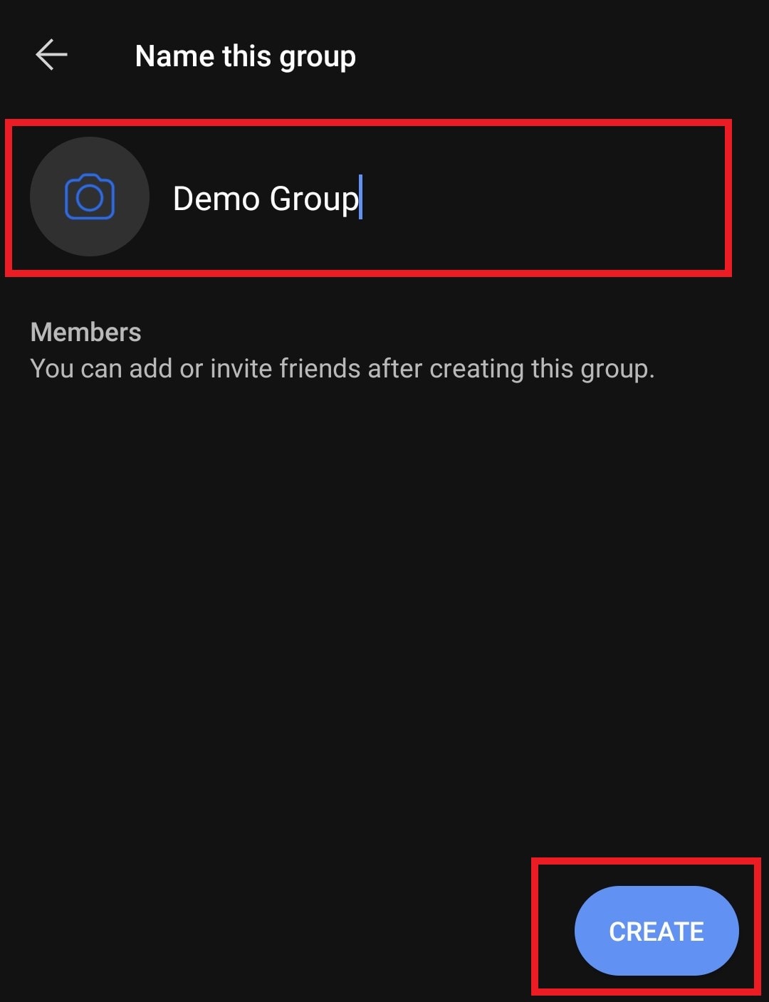 Create Signal group name