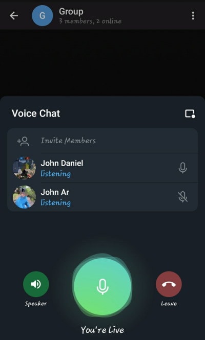 Guide To Start And Join Live Voice Chat On Telegram