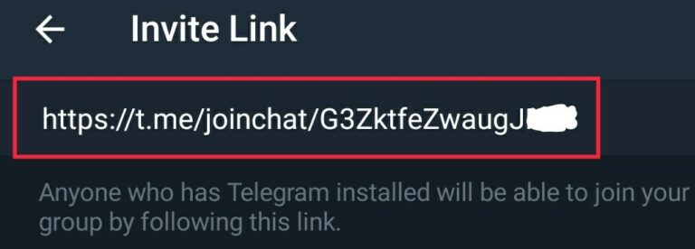 telegram group invite link expired