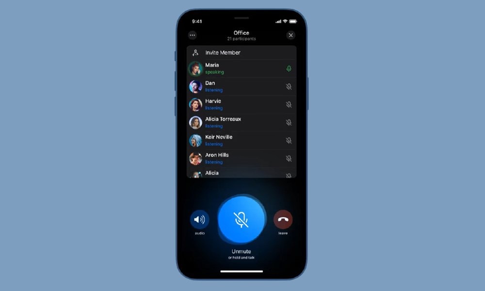 voice chat telegram