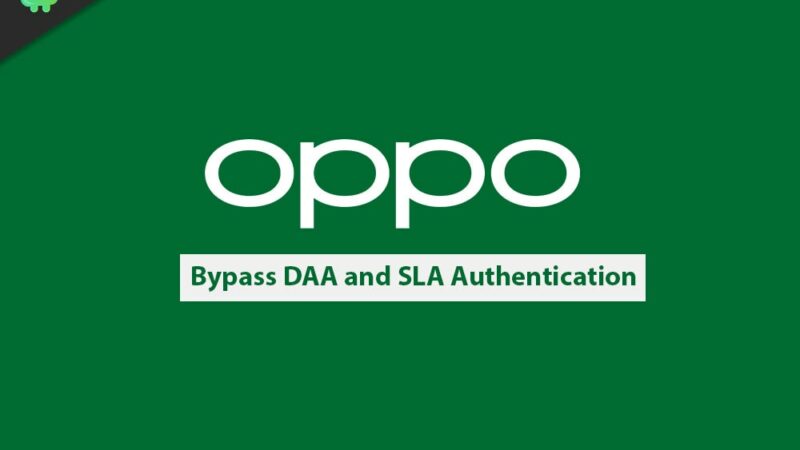 Disable or Bypass DAA and SLA Authentication on Oppo Smartphone