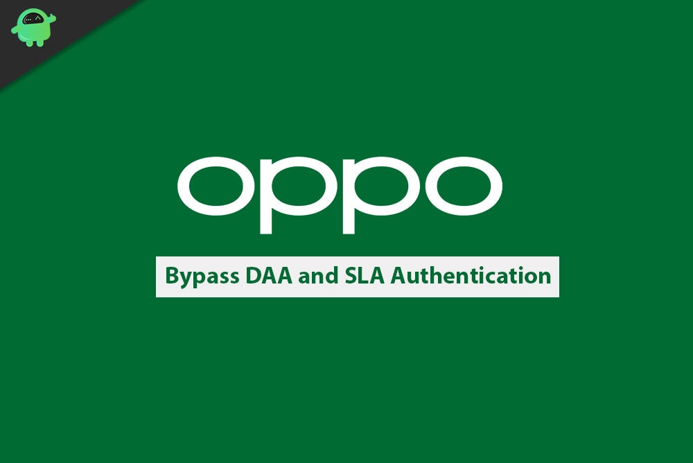 Отключить или обойти аутентификацию DAA и SLA на смартфоне Oppo