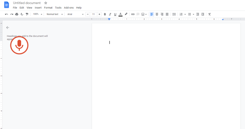 How To Type With Your Voice In Google Docs?