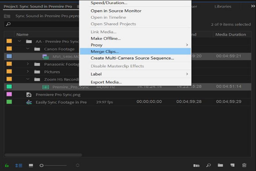 How To Sync Audio And Video In Adobe Premiere Pro