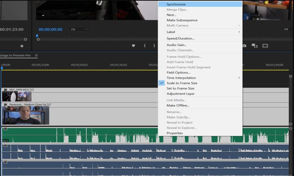 How To Sync Audio And Video In Adobe Premiere Pro