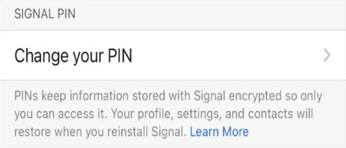 How to Turn on Registration Lock in Signal