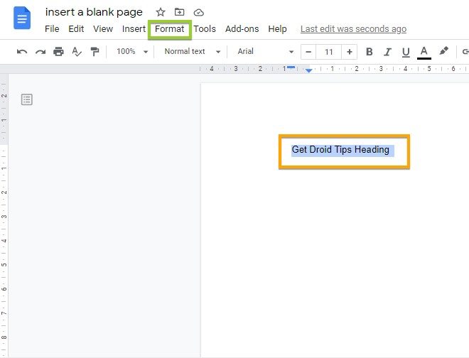 How to Make Just One Page Landscape in Google Docs