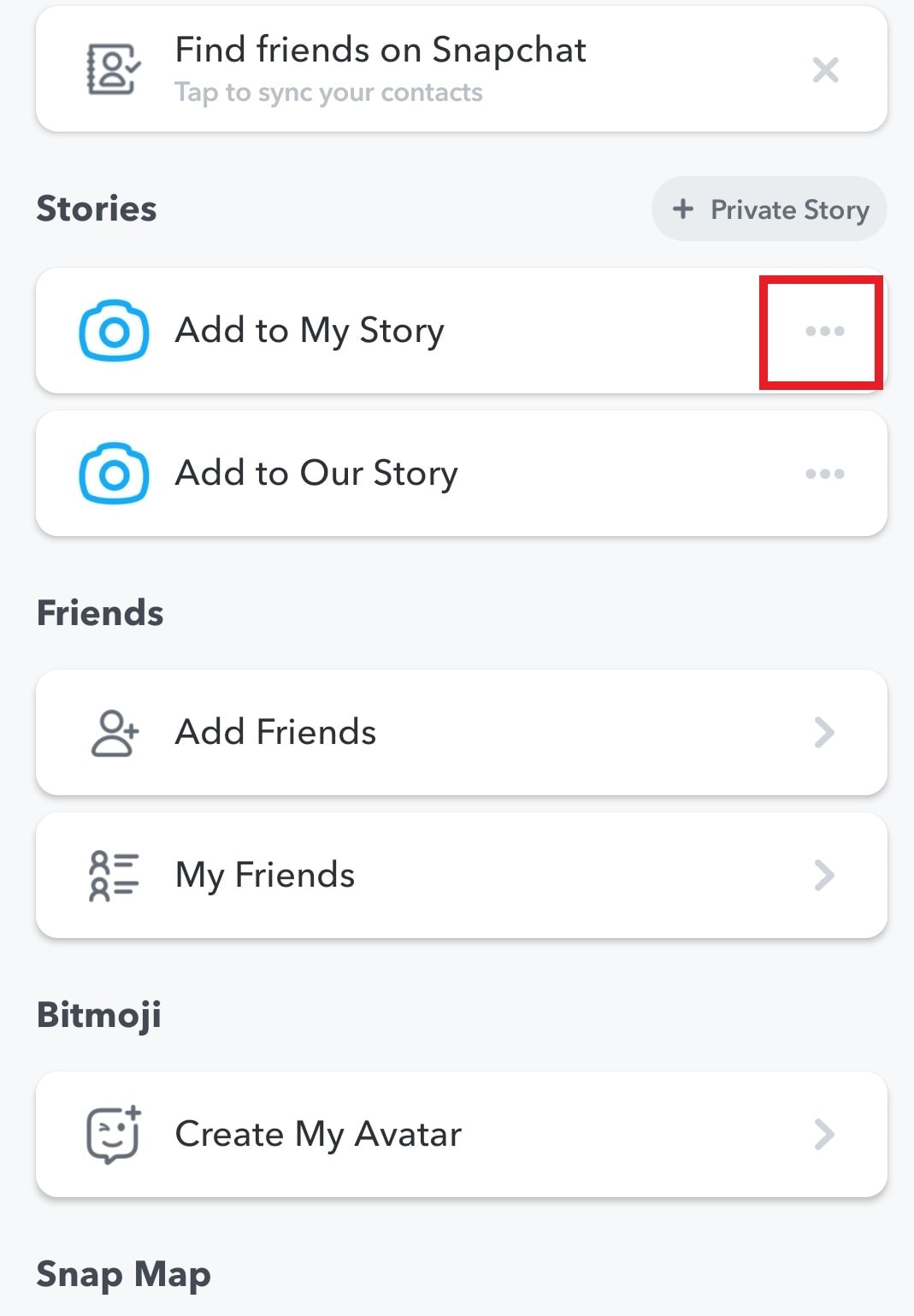 Snapchat add to my story