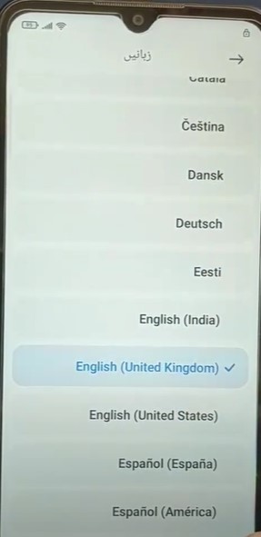 change language Redmi 9