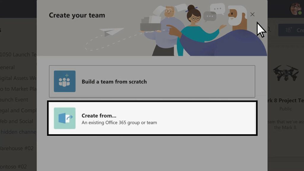 How to Set Up a Team with Microsoft Teams Groups?