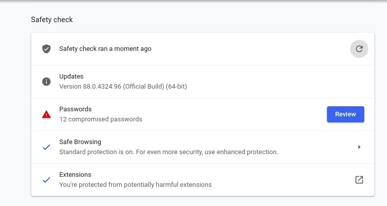 find compromised password