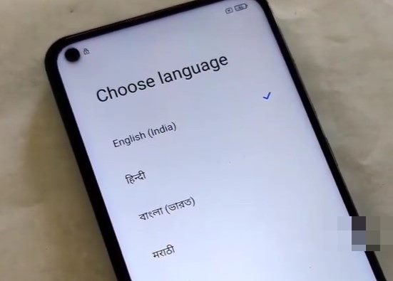 select language