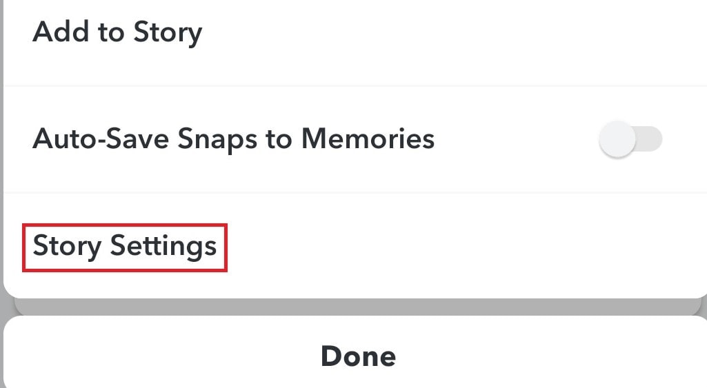 Story Settings