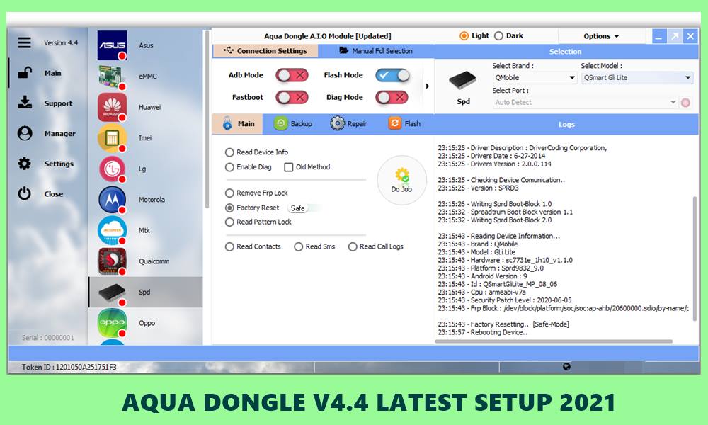 AQUA Dongle v4.4 latest setup 2021