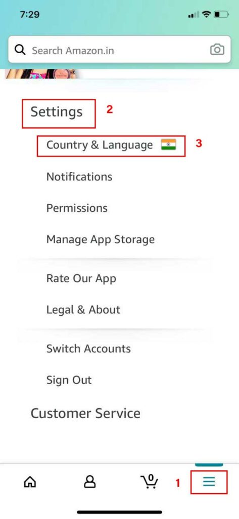 How to Change Language in Amazon App