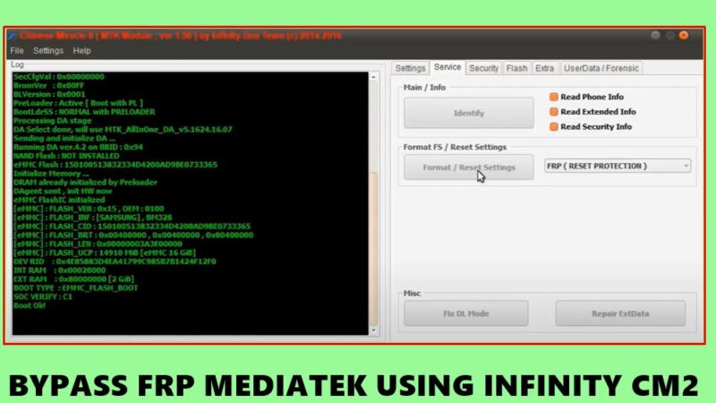 Bypass FRP Mediatek Infinity CM2