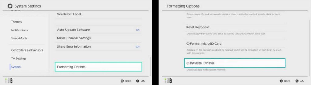 How to Perform Factory Reset a Nintendo Switch