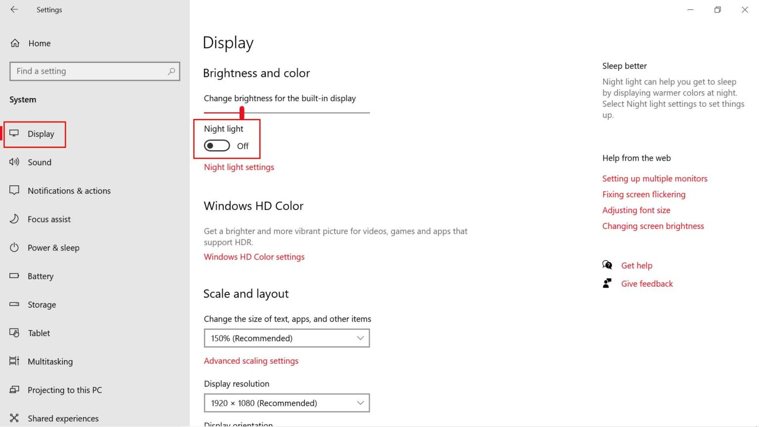 How to Fix If Windows 10 Night Light Not Working