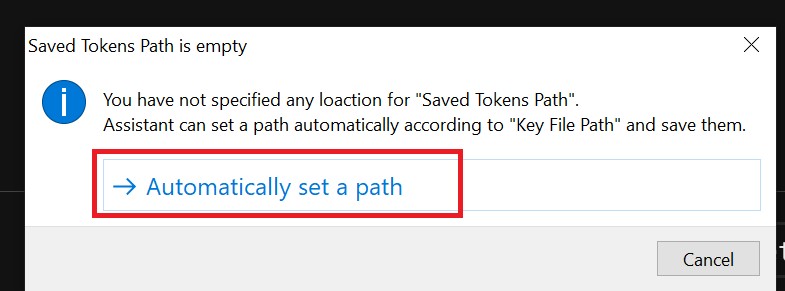 automatically set a path