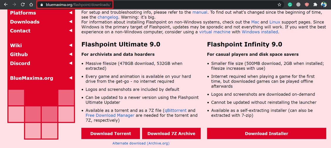 Use BlueMaxima flashpoint to play Adobe Flash games