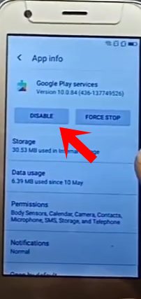 disable google play service