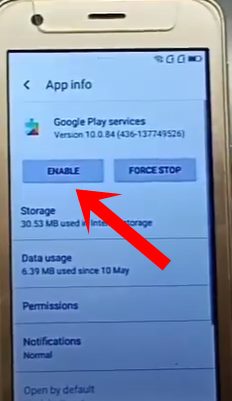 enable google play services