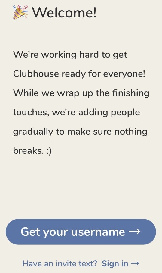 get a username for Clubhouse social media