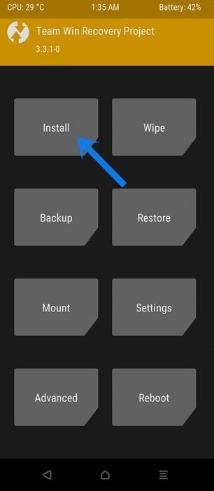 huawei flash firmware twrp