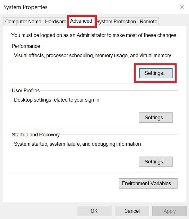 System properties