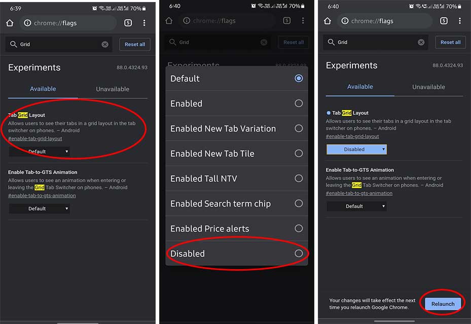 How to Disable Chrome Tab Groups on Android