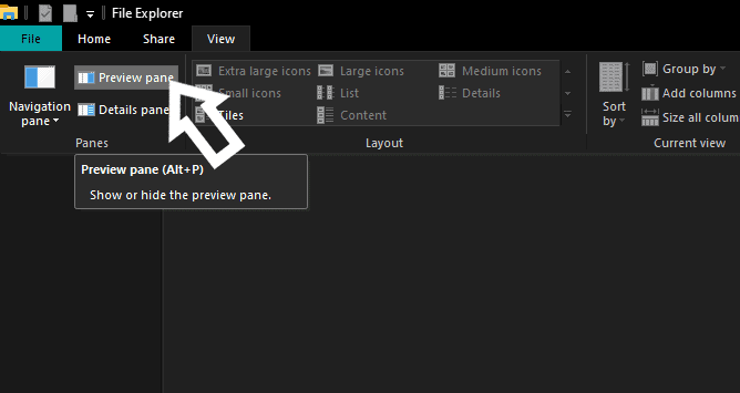Fix: Windows 10 Preview Pane Not Working Issue