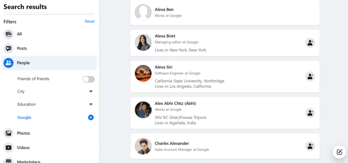 How to Search Facebook Friends by Location, Job, or School