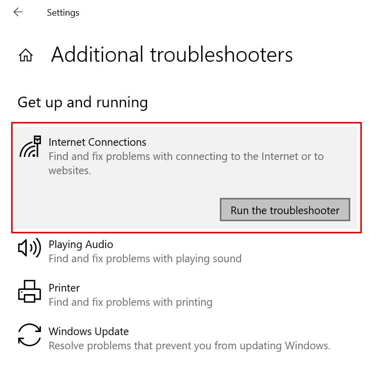 Fix: Network Connection Issues on Windows 10