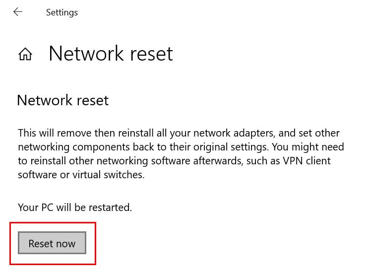 Fix: Network Connection Issues on Windows 10