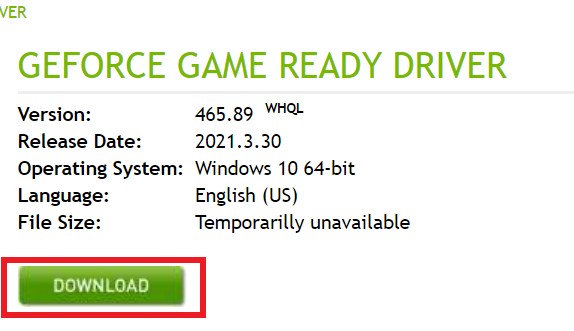 Download driver for GTX 1660 Super