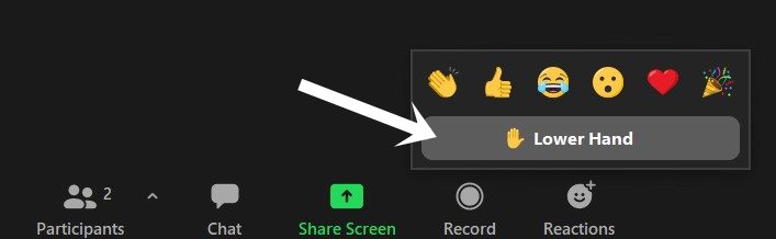 lower hand