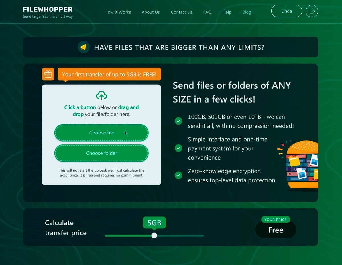 Send Large Files Online with a New Subscription-Free Service