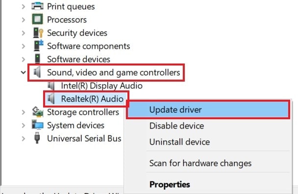 update audio driver to fix Twitch streaming but no sound issue