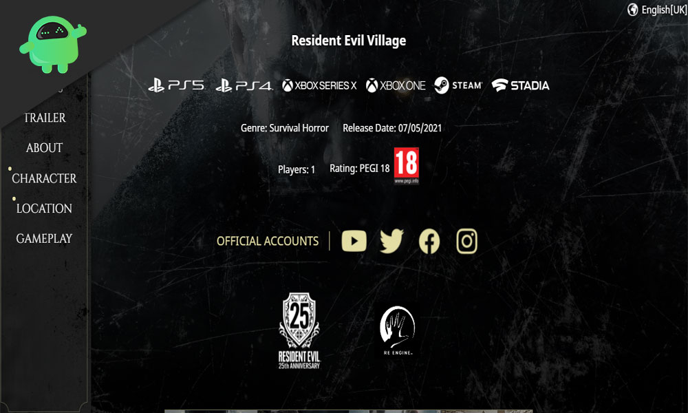 Resident Evil Village Nintendo Switch release date