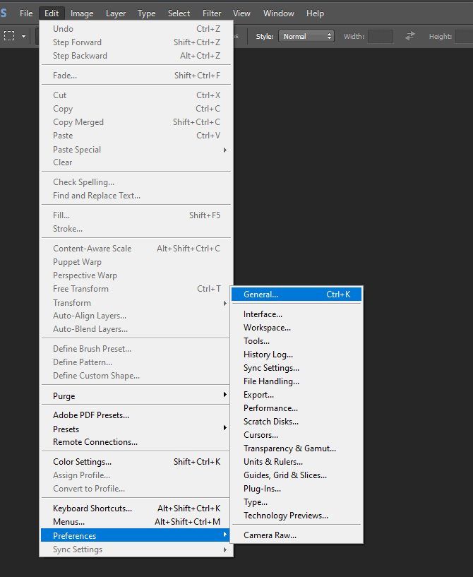 How to Reset Adobe Photoshop Preferences?