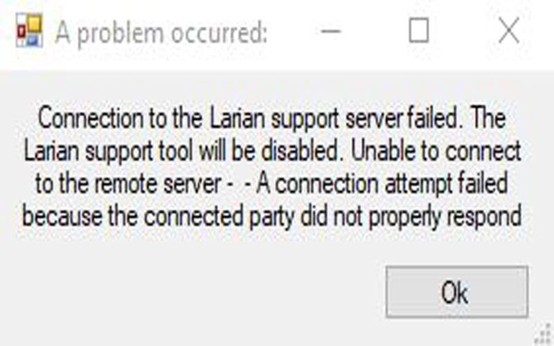 Connection Attempt Failed