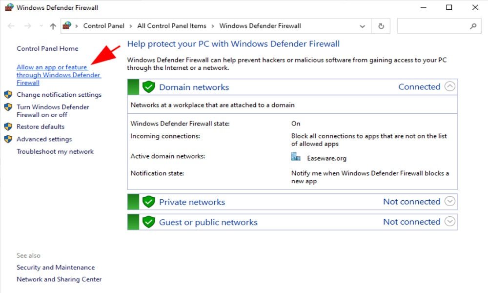 allow blizzard in windows firewall