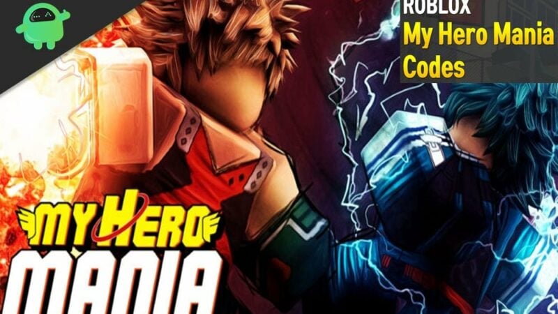 Roblox My Hero Mania codes list
